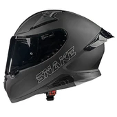 Pilot Snake SV Mat Siyah Kapalı Motosiklet Kaskı thumbnail 1