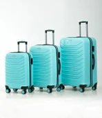 YEFA PP Polipropilen Kırılmaz Kabin & Orta & Büyük Boy 3'lü Valiz Seti thumbnail 1