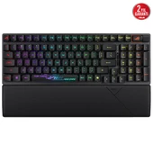 ASUS ROG CLAYMORE II/RX RED/PBT/UK AURA SYNC RGB BILEK DESTEGI MEKANIK OYUNCU KLAVYE ROG RX RED SWITCH INGILIZCE - 1
