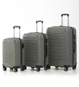 YEFA PP Polipropilen Kırılmaz Kabin & Orta & Büyük Boy 3'lü Valiz Seti thumbnail 1