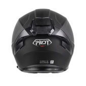 Pilot Alpha SV Mat Siyah Kapalı Motosiklet Kaskı thumbnail 4