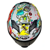 Pilot Alpha SV Future Grey Kapalı Motosiklet Kaskı thumbnail 4