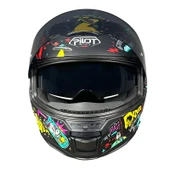 Pilot Alpha SV Future Black Kapalı Motosiklet Kaskı thumbnail 5