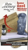 Moai Heykeli İsim Mührü ve Mürekkep, Heykel İsim Ünvan Kaşesi, Kişiye Özel Tasarım Hediye, Hediyelik - 1