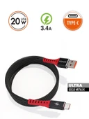 20W TYP-C Ultra Güçlü Metalik USB Kablo - 3