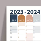 Eylül Başlangıç 2025-2026 Akademik Takvim, Akademik Planlayıcı Takvim, Akademik Takvimi - 2