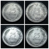 Escoines 3996368992bc75f560 1963, 1964, 1965, 1966 25kuruş Acmonital52 para thumbnail 3