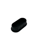 Oval Demir Profil İç Tapa Geçme Plastik Ayak Geçme Koruma Plastiği(40MM x 20MM)(SİYAH) Siyah 40mm x 20mm SİYAH - 8 ADET - 3