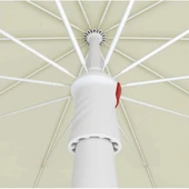 10 Telli Plaj Bahçe Balkon Şemsiyesi Eğilebilir 200 cm Kalın Kumaş thumbnail 3