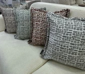 NİVEMESHOME KIRLENT KILIFI 45X45 LİSA 04 GRİ - 6