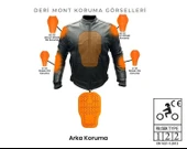 Forte Gt 2001057 Dark Night Kadın Yazlık 3 Kademeli Korumalı Motosiklet Montu 3XL Beden - 5