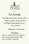 Sheri Home LİTTLE HEART Pamuklu Çift Kişilik Nevresim Takım PİRAMİTtr888736636557721 thumbnail 3