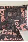 Sheri Home Tekstil Life Happy Love Kolay Ütülenir Çift Kişilik Çarşaf Takımı 180x200 Cm thumbnail 3