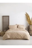 Sheri Home Tekstil Penye Fitted Çarşaf Ve 2 Li Stonewash Yastık Kılıfı Akdeniz Beji Yumuşak Ve Vintage 180x200 thumbnail 1