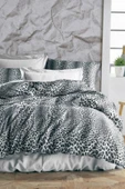 Sheri Home Tekstil Yeni Leopar Çift Kişilik Nevresim (YORGAN KILIFI)yenitr8887366365577leopargri thumbnail 1