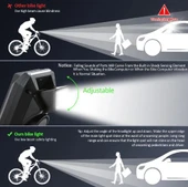 Forte GT 6145 450 Lümen Bisiklet Ön Işık Ve Km Saati Wireless Kablosuz Siyah Renk thumbnail 2