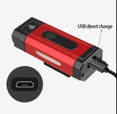 XBYC 6127 800 Lümen Bisiklet Ön Lamba Far Aydınlatma Usb Şarjlı Mavi Renk thumbnail 6