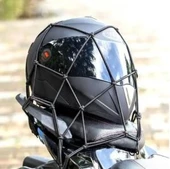 TEX 2010 Ahtapot Motosiklet Kancalı Kask Filesi Evrensel Kask Filesi Plastik Kancalı 40 X 40 Cm Turuncu - 2