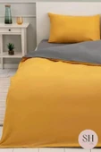 Sheri Home Lastikli Çarşaflı Nevresim Takımı Çift Kişilik%100 Limonpamuk01453020 thumbnail 3