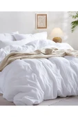 Sheri Home Tekstil Çarşaflı Otel Tek Kişilik Nevresim Takımı | PAMUK BEYAZ thumbnail 2