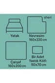 Sheri Home Tekstil Lastikli Çarşaflı Tek Kişilik Nevresim Takımı KIRÇİÇEKMODEL8892 thumbnail 2
