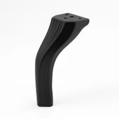 Kesit 14 cm Siyah Metal Mobilya Ayağı Ayakları Ünite Baza Koltuk Kanepe Sehpa Masa Tabure Siyah thumbnail 4
