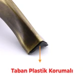 Kesit 14 cm Eskitme Antik Sarı Metal Mobilya Ayağı Ayakları Ünite Baza Koltuk Kanepe Sehpa Masa thumbnail 3