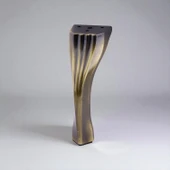 Kesit 14 cm Eskitme Antik Sarı Metal Mobilya Ayağı Ayakları Ünite Baza Koltuk Kanepe Sehpa Masa thumbnail 6