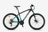 Kron XC 100 24 Jant Hidrolik Disk Alüminyum Kadro 21 Vites Çocuk Dağ Bisikleti Siyah Gri Turkuaz thumbnail 2