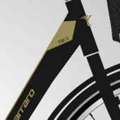 Carraro Tiffany 7.0 28"Jant 50 Cm 7 Vites Kontra Fren Şehir Bisikleti Mat Siyah Hardal (Bukalemun) thumbnail 2