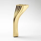 Kesit 14 cm Gold Altın Metal Mobilya Ayağı Ayakları Ünite Baza Koltuk Kanepe Sehpa Masa Tabure Siyah thumbnail 1