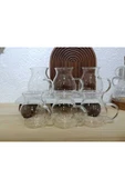 6LI BOROSİLİKAT CAM KEYFİ ALA BARDAK thumbnail 2