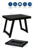 Katlanır Plastik Sehpa Antrasıt-kamp Masası. thumbnail 1