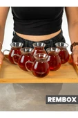6'lı Keyfi Ala Borosilikat Cam Kulplu Çay Bardağı 210ml Bardak 6'lı thumbnail 3
