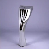 Kesit 14 cm Gümüş Krom Renk Metal Mobilya Ayağı Ayakları Ünite Baza Koltuk Kanepe Sehpa Ayakları thumbnail 8