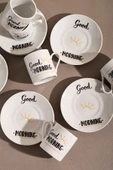 6'lı Porselen Kahve Fincanı Takımı-good Morning thumbnail 3
