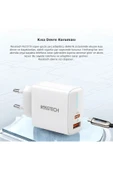 Ultra Hızlı Şarj Adaptörü Usb-C PD 20W + Usb-A Quick Charge 3.0 - 4