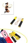 Sayaçlı Atlama Ipi Çocuklar Ve Yetişkinler Için 2,5 mt Uzunluk Ayarlı Sayaçlı Ip Atlama Halatı thumbnail 2