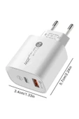 thestorex Cihazı Hızlı Şarj Aleti Pd 20w Qc3.0 Type-c Pd Usb Şarj Port Şarj Adaptörü gextr 6 - 3
