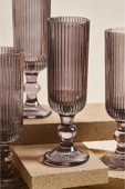 Cam Imola Fume 4'lü Uzun Kadeh Takımı 160 ml Beyaz Şarap Kadehi 4 Parça - 3
