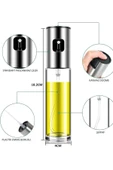 Sprey Cam Yağdanlık 100 ml Fısfıs Yağdanlık Sirke Airfryer Zeytinyağı Limon Yağ Püskürtücü Yağlık - 7