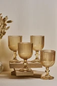 Cam Imola Amber 4'lü Geniş Kadeh Takımı 375 ml 4 Parça Beyaz Şarap Kadehi 250 - 499 ml thumbnail 1