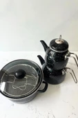 Midnight Dalmaçya - Çaydanlık Ve 22 Cm Kızartma Tenceresi Seti TAŞ EV thumbnail 6
