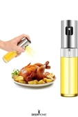 3 ADET Sprey Yağlık Cam Püskürtmeli Fısfıs 100 ml Yağdanlık Airfryer Yağ Sirke Limon thumbnail 2