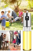 Sprey Cam Yağdanlık 100 ml Fısfıs Yağdanlık Sirke Airfryer Zeytinyağı Limon Yağ Püskürtücü Yağlık - 5