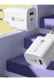 ŞARJ BAŞLIK 20W PD BAŞLIK 2İN1 TYPCE VE USB ÇİFT GİRİŞLİ APPLE SAMSUNG XIAOMI  TECNO REEDER UYUMLU - 1