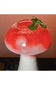 Mantar Tasarım 380ml Cam Bardak Kokteyl Cam Şarap Bardağı, Yenilik Içecek Bardak thumbnail 4