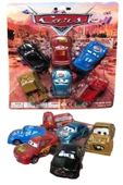 Şimşek Mcqueen Cars Araba Seti 6'lı Çek Bırak Plastik Oyuncak Araba thumbnail 1