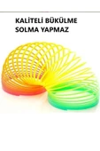 Stres Yayı Gökkuşağı Yay Renkli Oyuncak Stres Yayı Çocuk Için Halka Yaylı Oyuncak - 3