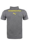 Fenerbahçe Orijinal Lisanslı 2024/25 A Takım Polo Yaka Gri T-Shirt + Şal Kaşkol Set Hediyelik Ahşap Kutulu - 4